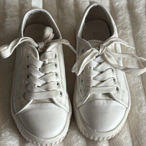 Michael Kors Summer Aline sneakers in white faux-leather girl's size 11